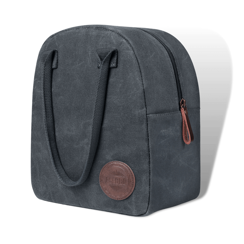 ASEBBO Insulated Lunch Bag 10L Sturdy Waxed Canvas Lunch Box for Men and  Women, Leakproof Insulated Cooler Bag for Work Picnic Hiking, Lunchbox for